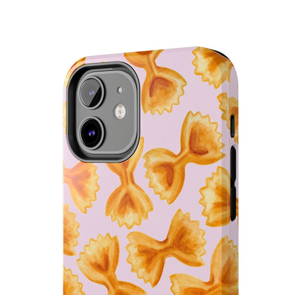 Copy of Copy of Copy of Tossed Farfalle Pasta Watercolor Illustrated Tough Phone Case | Various Models