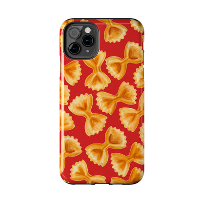 Copy of Tossed Farfalle Pasta Watercolor Illustrated Tough Phone Case | Various Models
