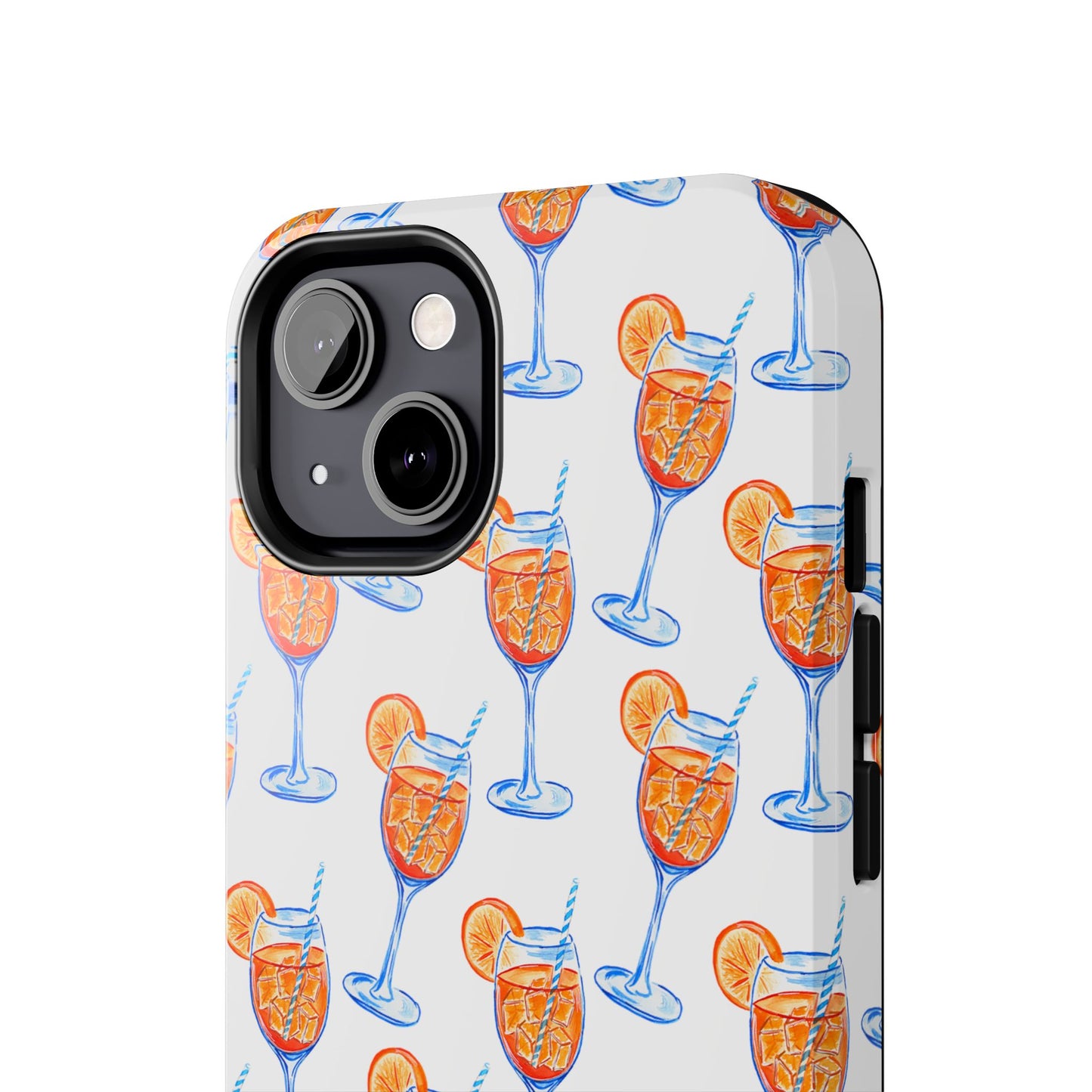 Aperol Spritz Watercolor Patterned Phone Case | Various Models