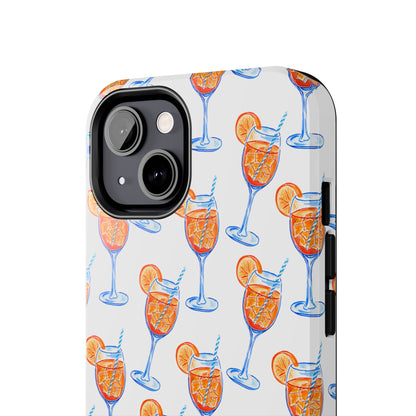 Aperol Spritz Watercolor Patterned Phone Case | Various Models