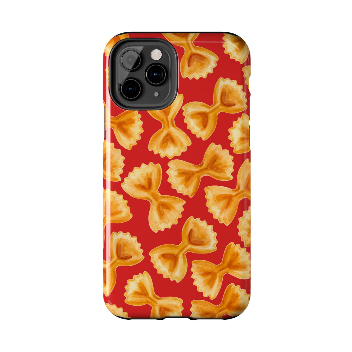 Copy of Tossed Farfalle Pasta Watercolor Illustrated Tough Phone Case | Various Models