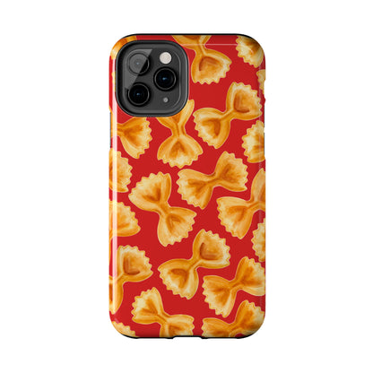 Copy of Tossed Farfalle Pasta Watercolor Illustrated Tough Phone Case | Various Models