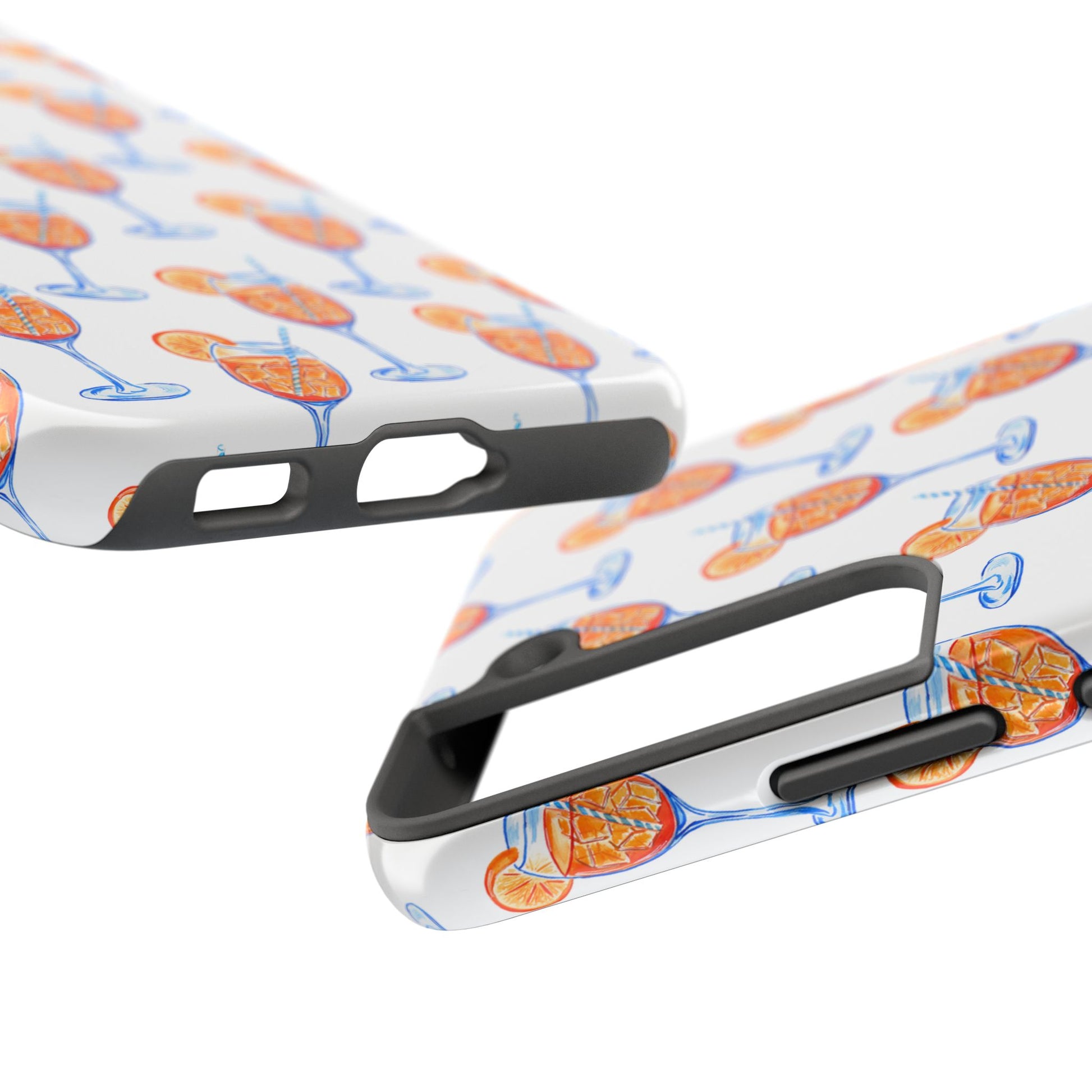 Aperol Spritz Watercolor Patterned Phone Case | Various Models