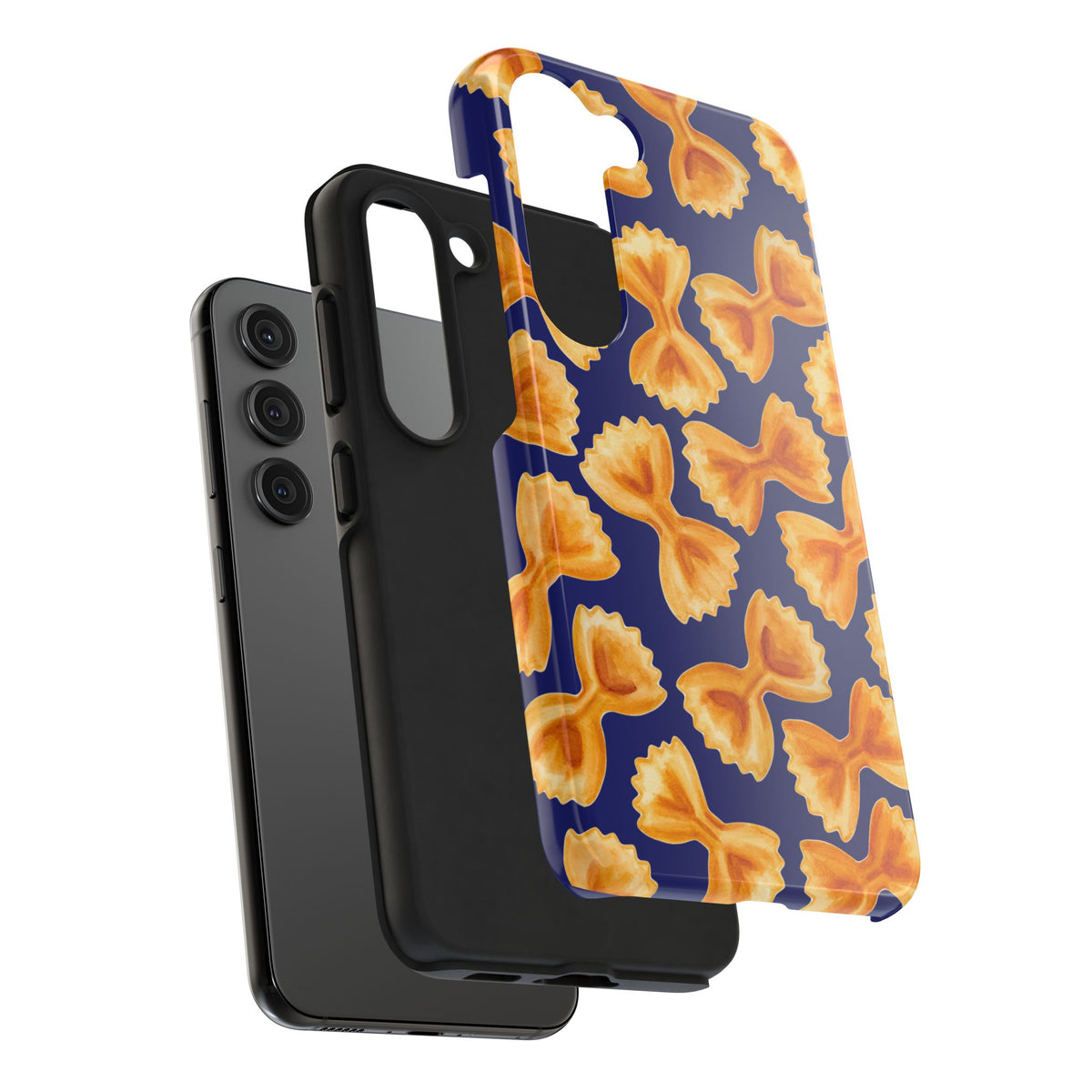 Copy of Copy of Tossed Farfalle Pasta Watercolor Illustrated Tough Phone Case | Various Models