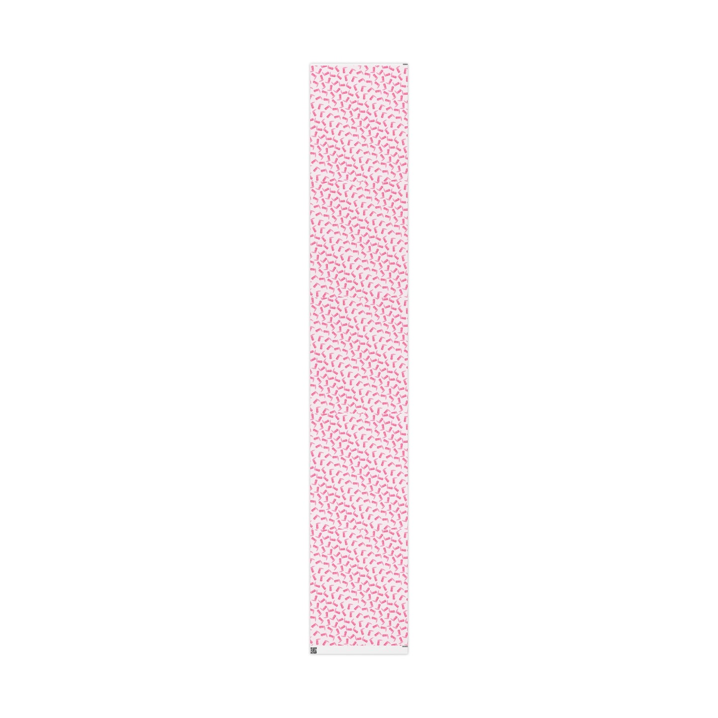 Gift Wrap | Watercolor Hot Pink Cowboy Boots Tossed Pattern | Matte or Glossy 30" x 180" Matte