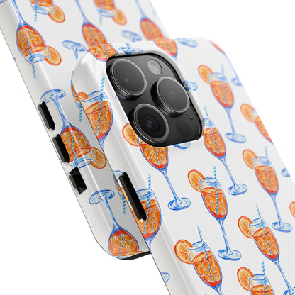 Aperol Spritz Watercolor Patterned Phone Case | Various Models