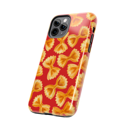 Copy of Tossed Farfalle Pasta Watercolor Illustrated Tough Phone Case | Various Models