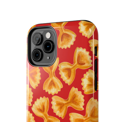 Copy of Tossed Farfalle Pasta Watercolor Illustrated Tough Phone Case | Various Models