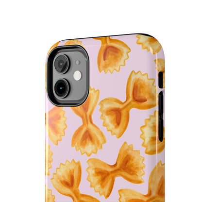 Copy of Copy of Copy of Tossed Farfalle Pasta Watercolor Illustrated Tough Phone Case | Various Models