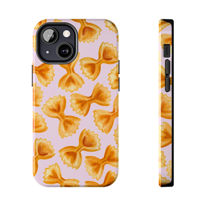 Copy of Copy of Copy of Tossed Farfalle Pasta Watercolor Illustrated Tough Phone Case | Various Models iPhone 13 Mini