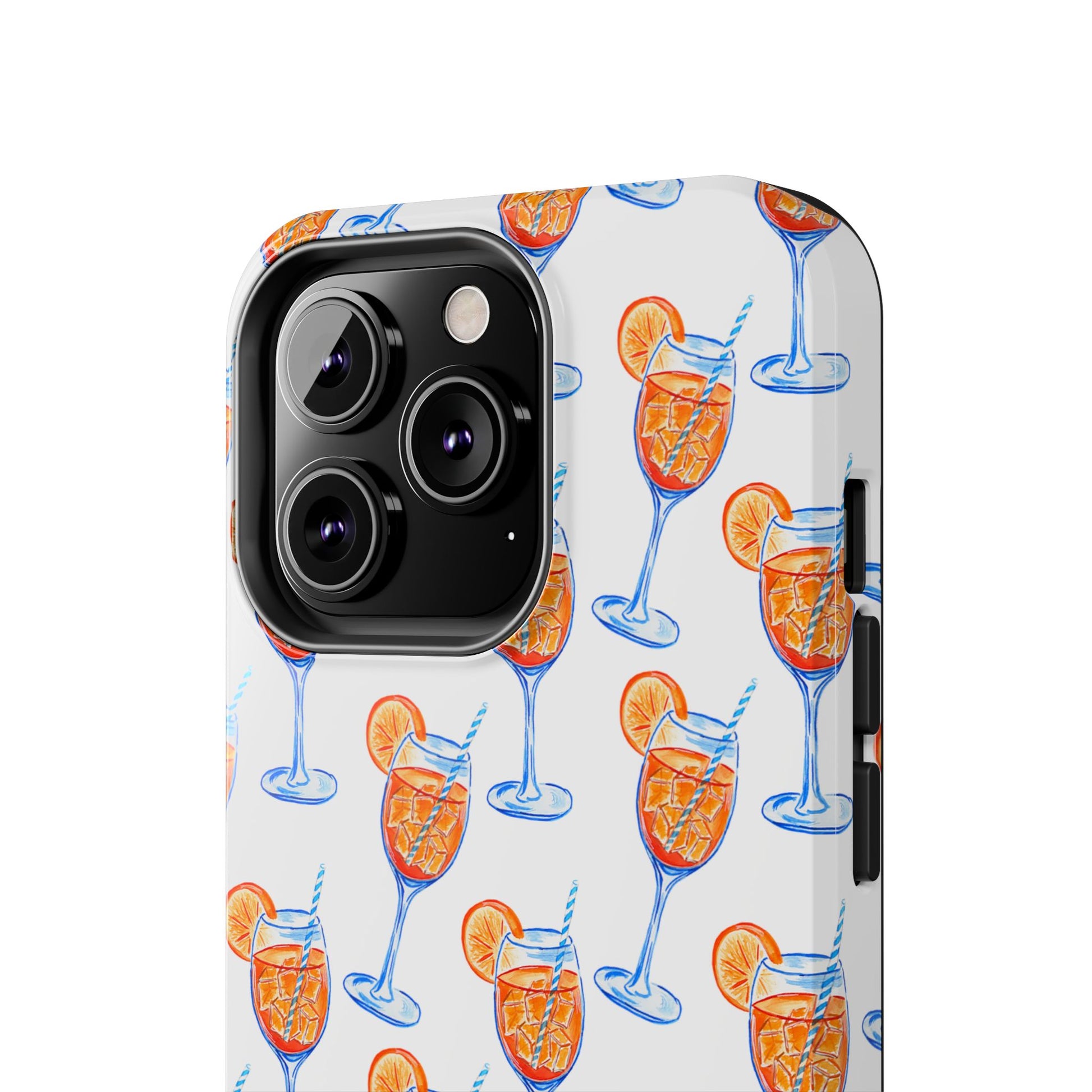 Aperol Spritz Watercolor Patterned Phone Case | Various Models