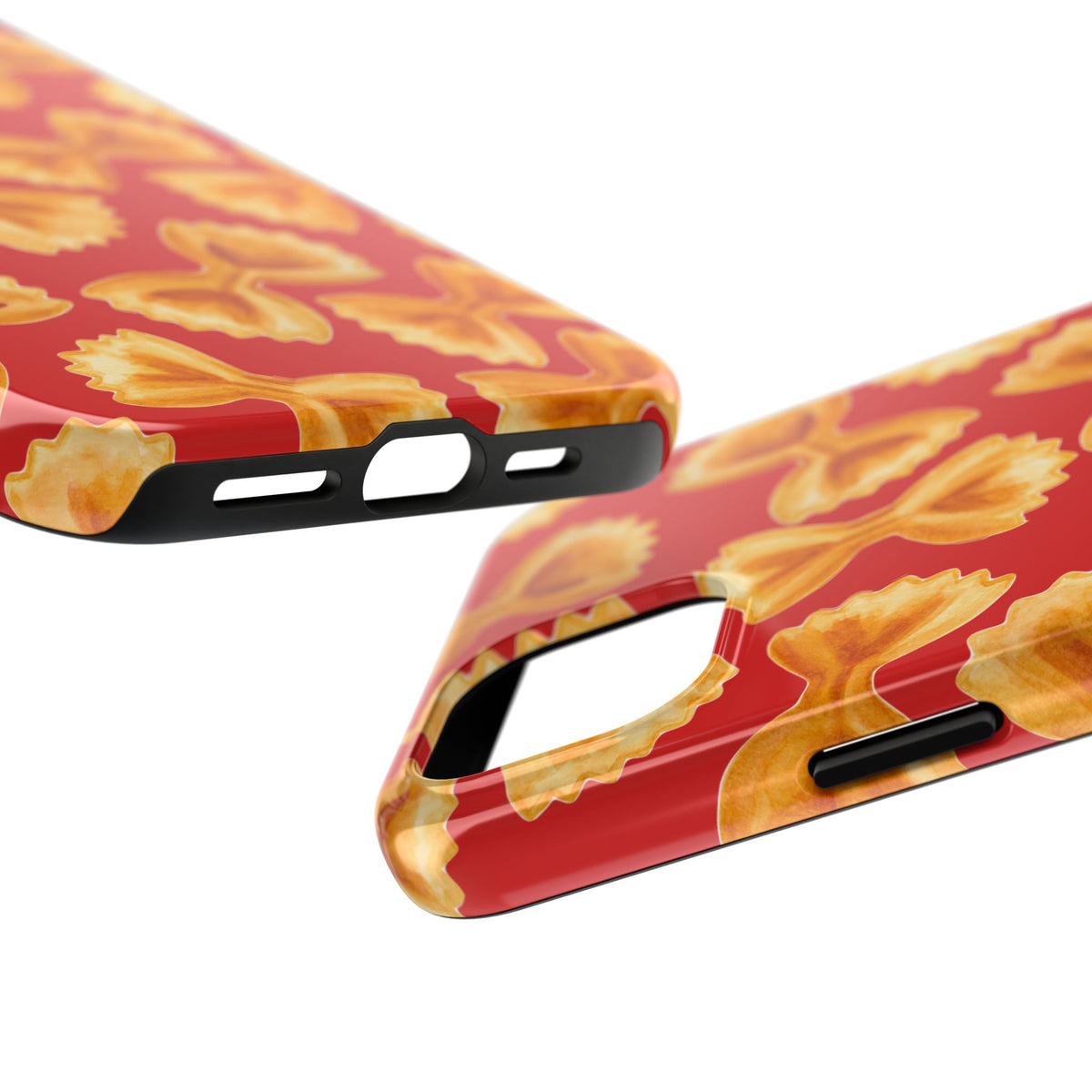 Copy of Tossed Farfalle Pasta Watercolor Illustrated Tough Phone Case | Various Models