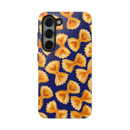 Copy of Copy of Tossed Farfalle Pasta Watercolor Illustrated Tough Phone Case | Various Models Samsung Galaxy S23