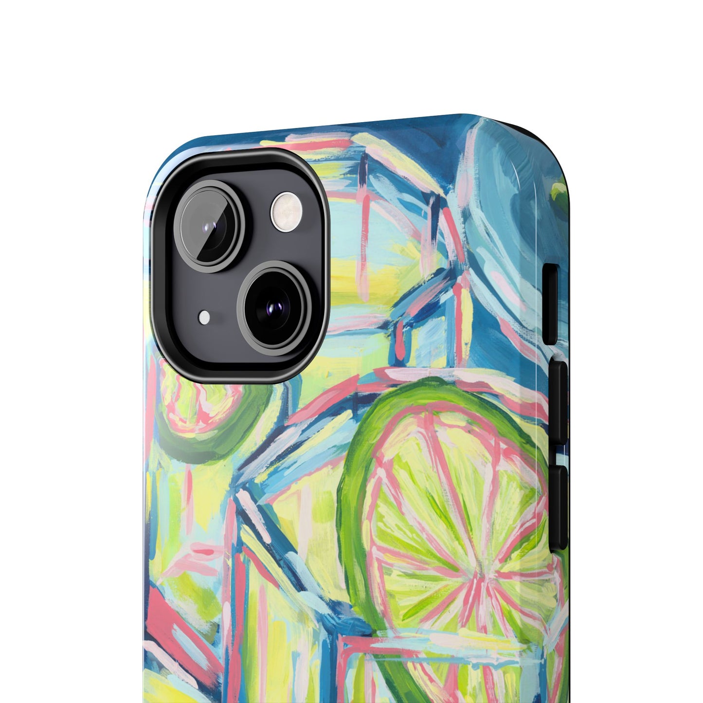 Pink Lime Green Yellow Margaritas Acrylic Tough Phone Case | Various Models Available