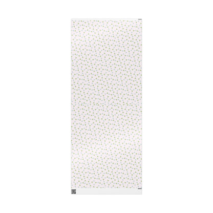 Gift Wrap | Mini Blush Pink Watercolor Martini Tossed Pattern | Matte or Glossy 30" x 72" Glossy