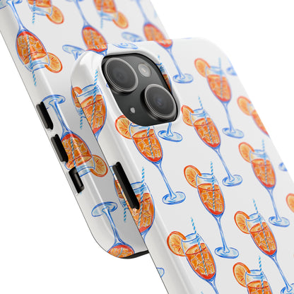 Aperol Spritz Watercolor Patterned Phone Case | Various Models