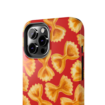 Copy of Tossed Farfalle Pasta Watercolor Illustrated Tough Phone Case | Various Models