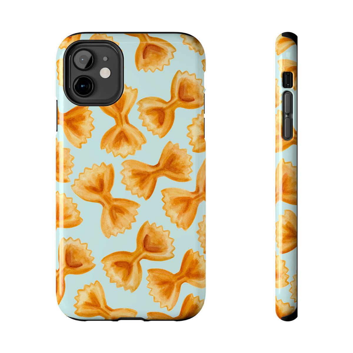 Copy of Copy of Copy of Copy of Tossed Farfalle Pasta Watercolor Illustrated Tough Phone Case | Various Models iPhone 11