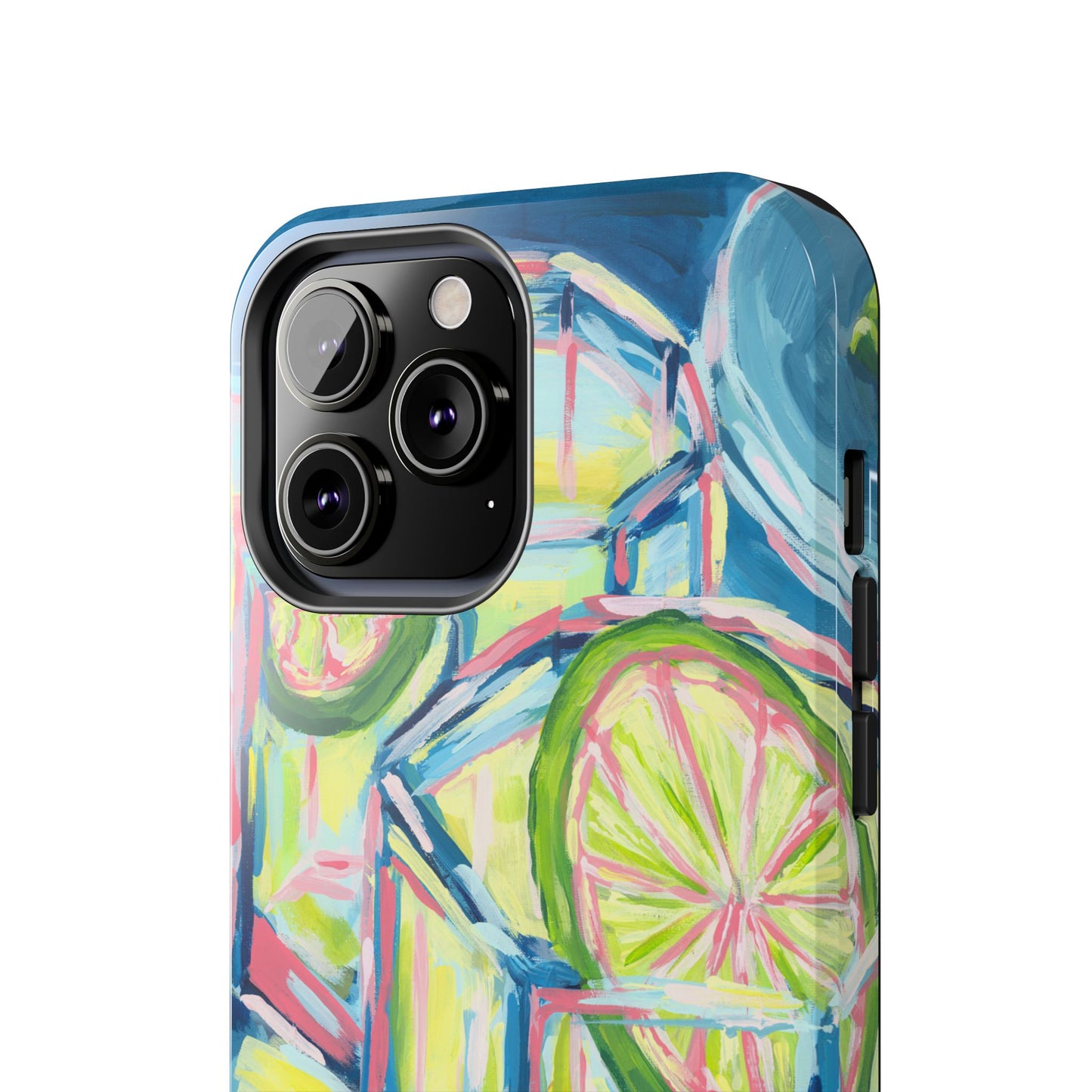 Pink Lime Green Yellow Margaritas Acrylic Tough Phone Case | Various Models Available