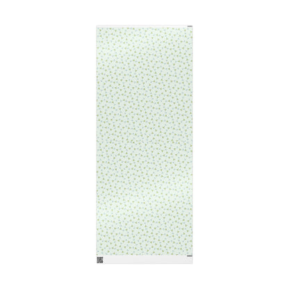 Gift Wrap | Mini Mint Green Watercolor Martini Tossed Pattern | Matte or Glossy | Festive Birthday Bachelorette Cocktail Gift Wrap 30" x 72" Glossy