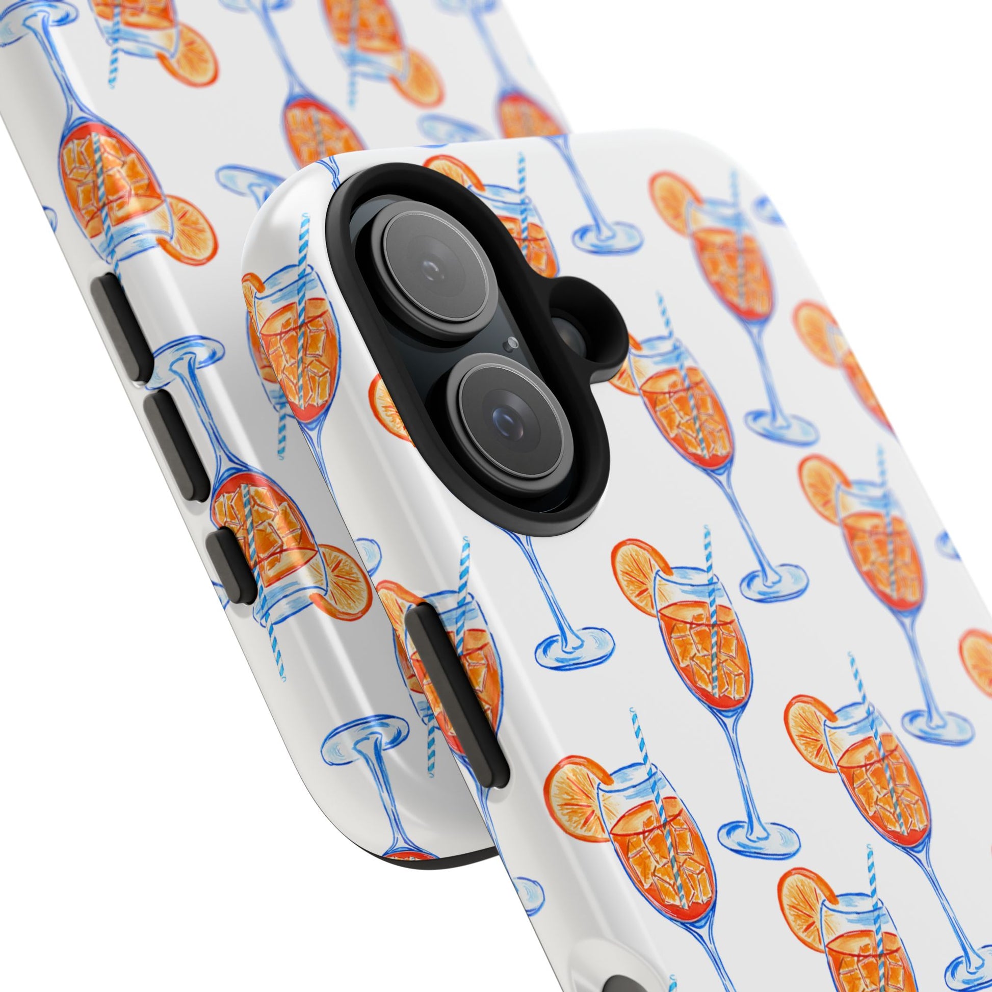 Aperol Spritz Watercolor Patterned Phone Case | Various Models
