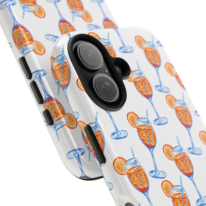 Aperol Spritz Watercolor Patterned Phone Case | Various Models
