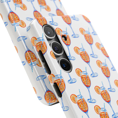 Aperol Spritz Watercolor Patterned Phone Case | Various Models