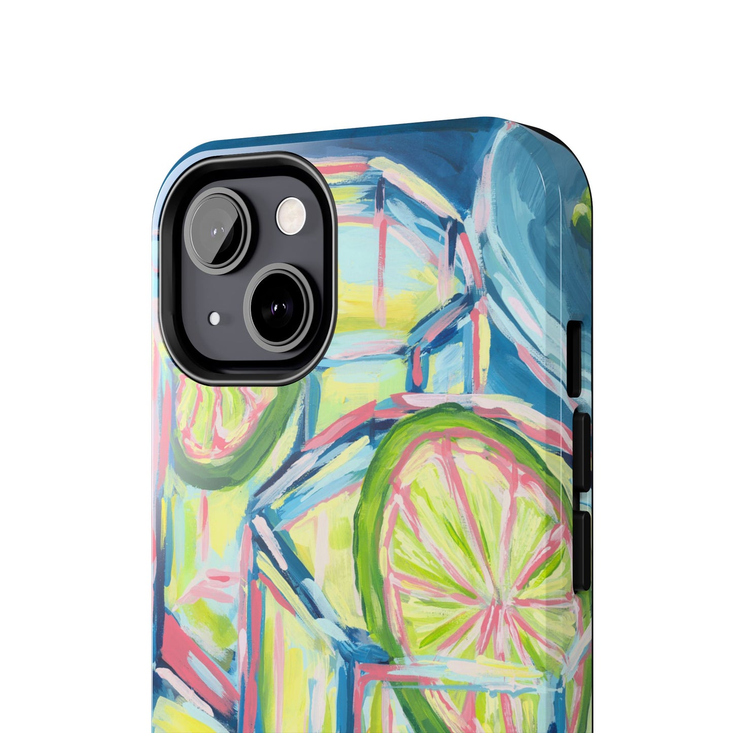 Pink Lime Green Yellow Margaritas Acrylic Tough Phone Case | Various Models Available