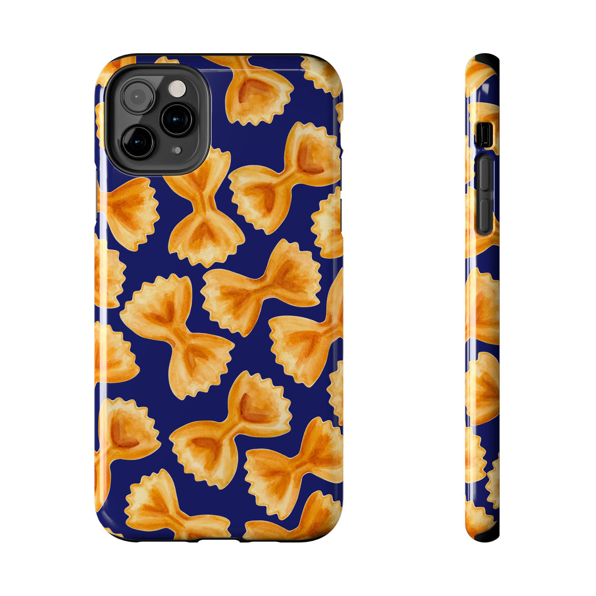 Copy of Copy of Tossed Farfalle Pasta Watercolor Illustrated Tough Phone Case | Various Models iPhone 11 Pro Max