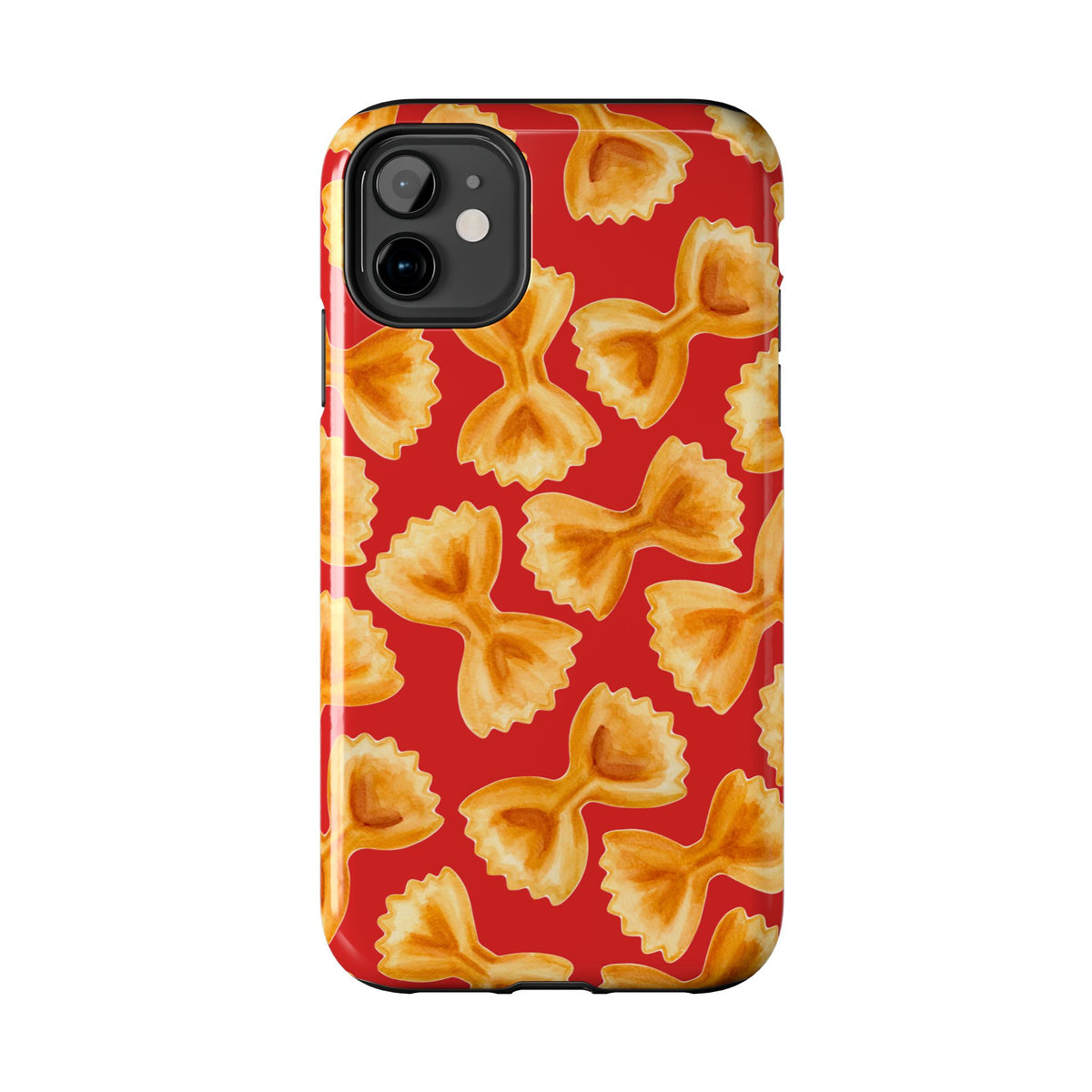 Copy of Tossed Farfalle Pasta Watercolor Illustrated Tough Phone Case | Various Models