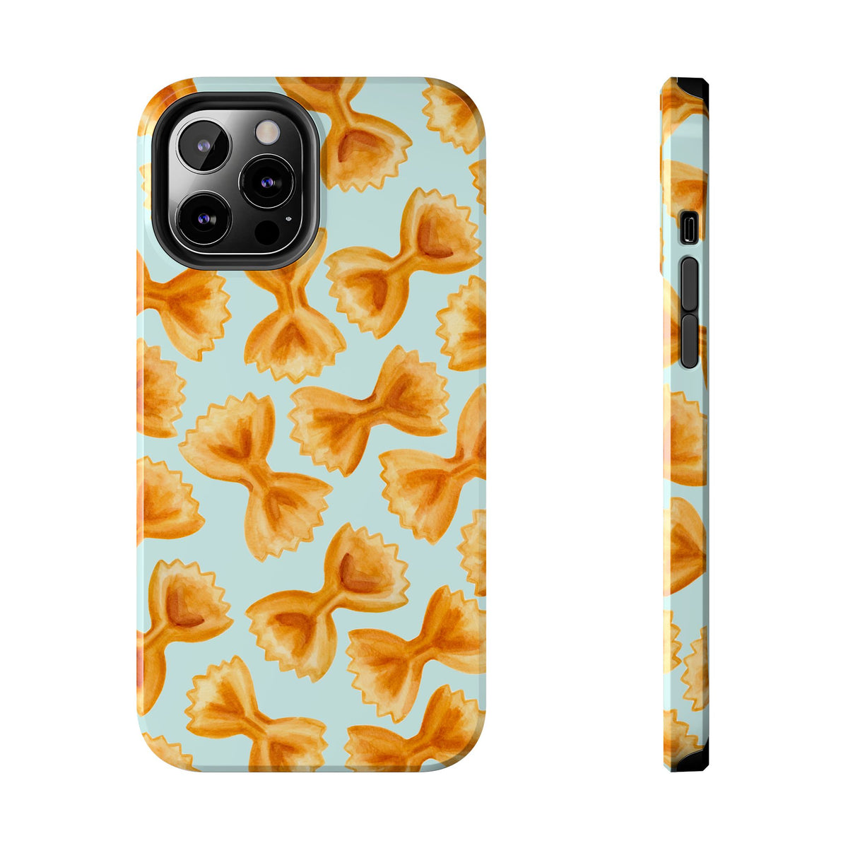 Copy of Copy of Copy of Copy of Tossed Farfalle Pasta Watercolor Illustrated Tough Phone Case | Various Models iPhone 12 Pro Max