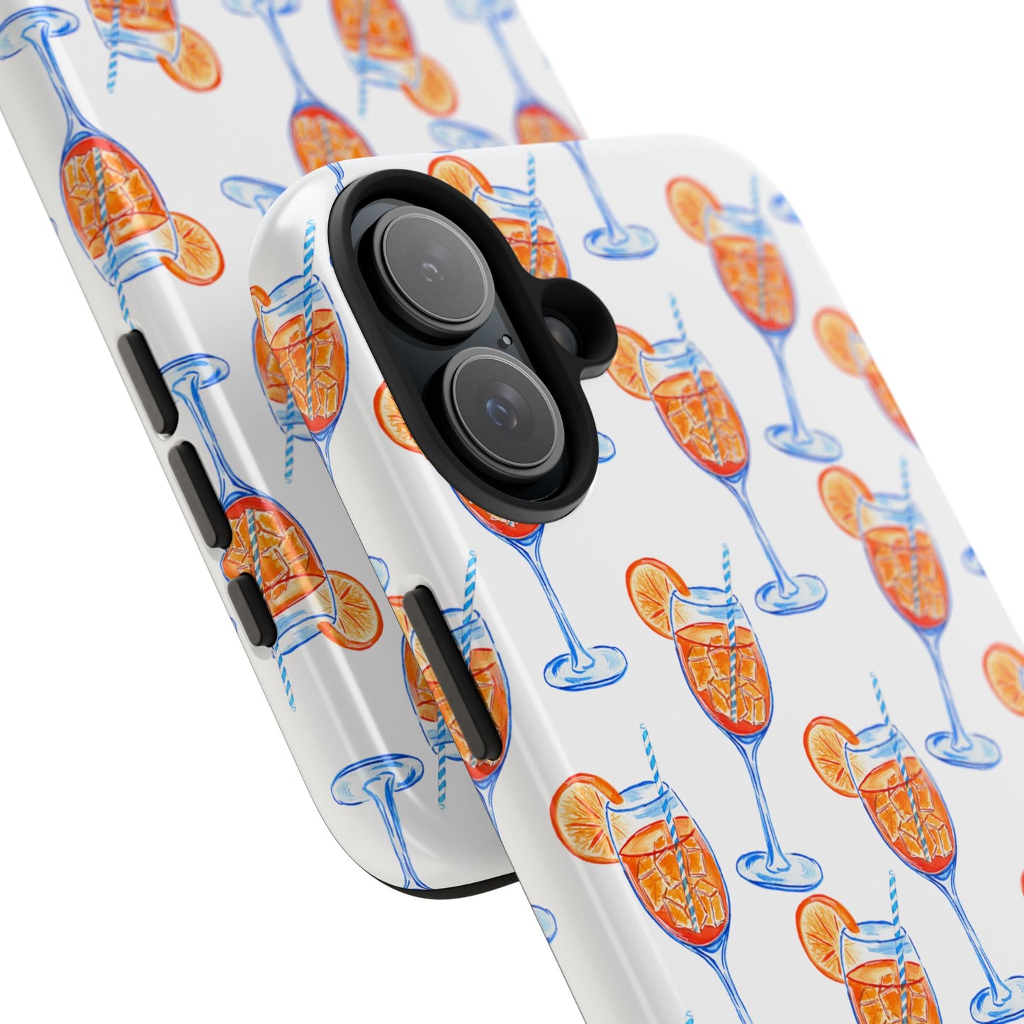 Aperol Spritz Watercolor Patterned Phone Case | Various Models