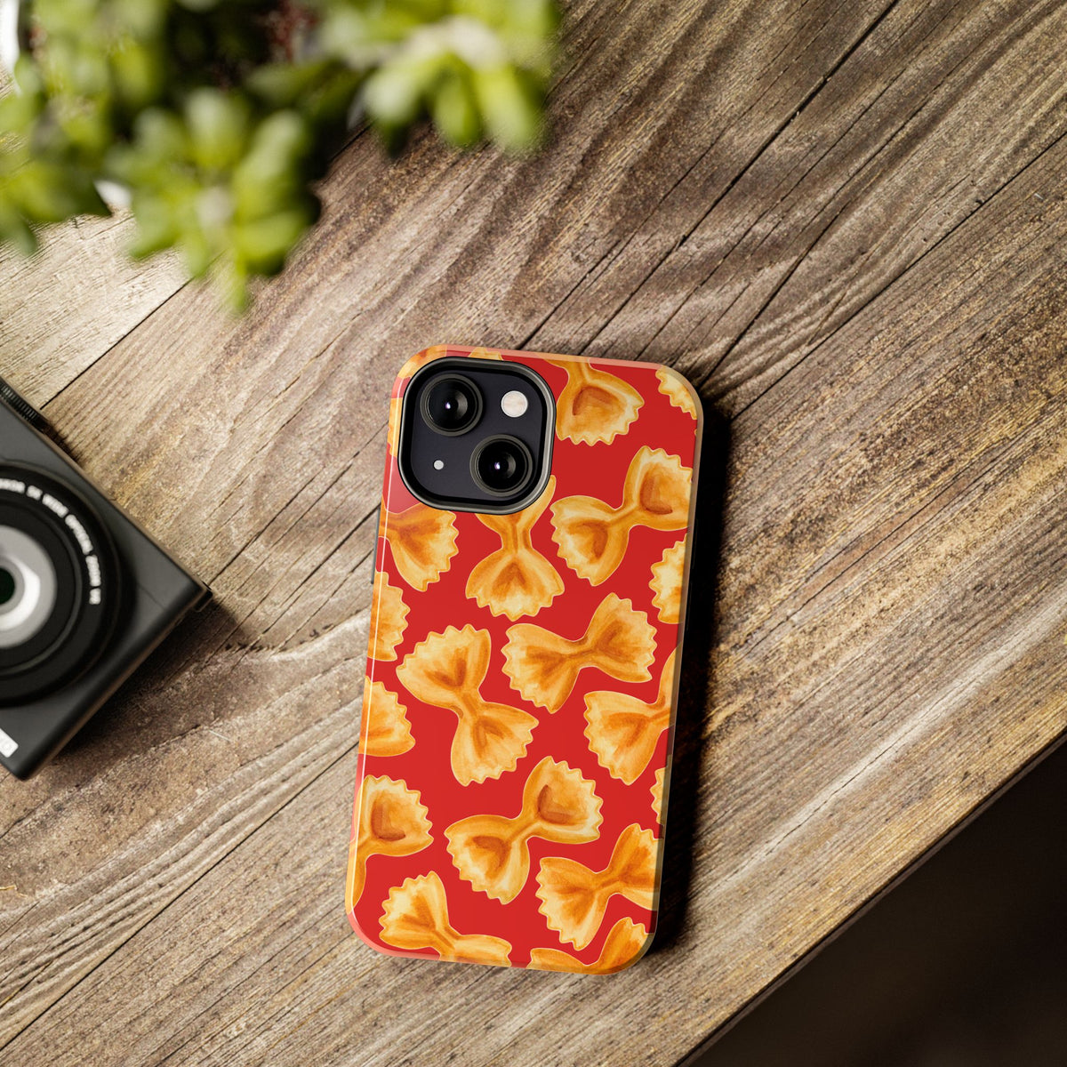 Copy of Tossed Farfalle Pasta Watercolor Illustrated Tough Phone Case | Various Models
