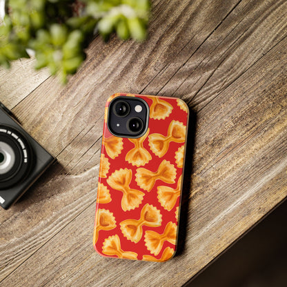 Copy of Tossed Farfalle Pasta Watercolor Illustrated Tough Phone Case | Various Models