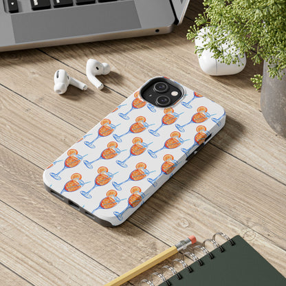 Aperol Spritz Watercolor Patterned Phone Case | Various Models