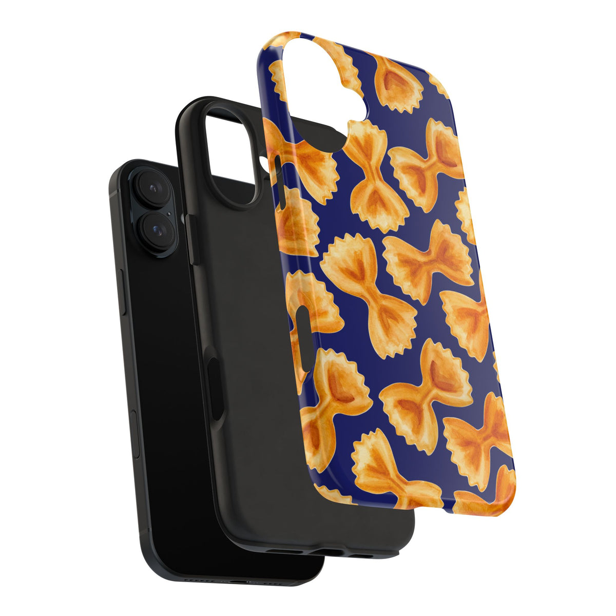 Copy of Copy of Tossed Farfalle Pasta Watercolor Illustrated Tough Phone Case | Various Models