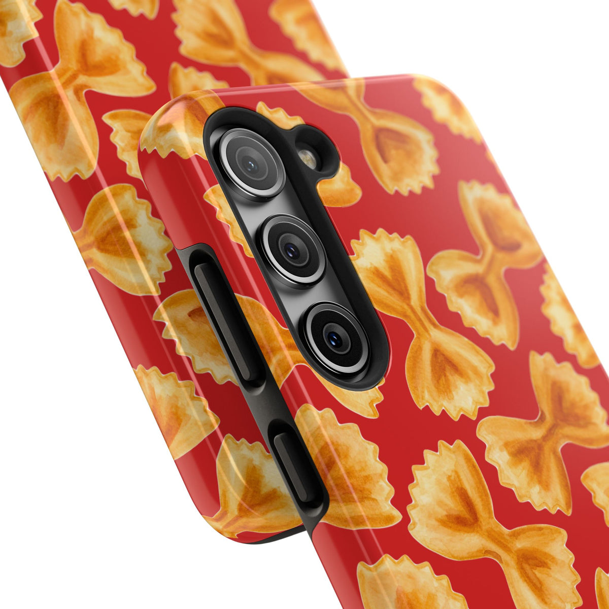 Copy of Tossed Farfalle Pasta Watercolor Illustrated Tough Phone Case | Various Models
