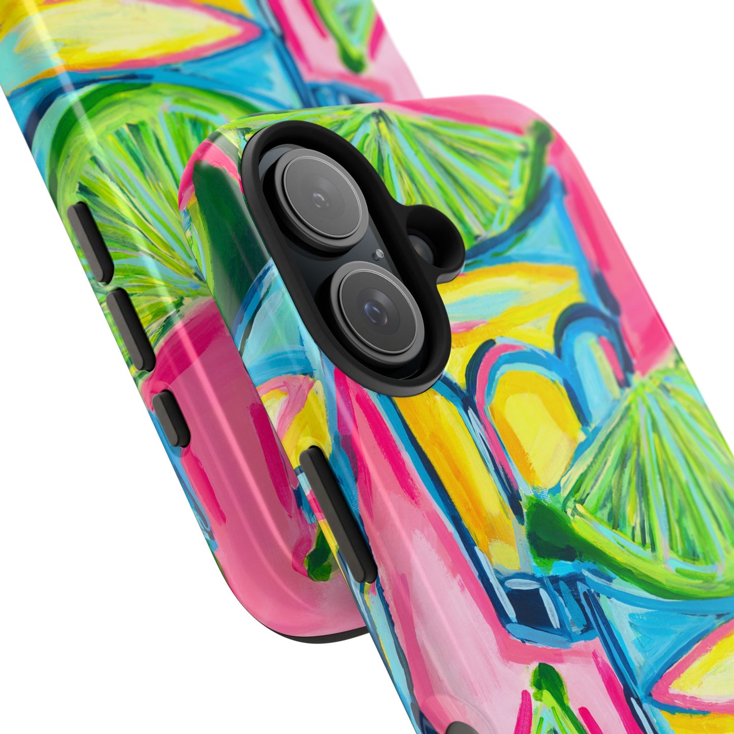Pink Tequila Shot & Limes Acrylic Tough Phone Case | Various Models Available
