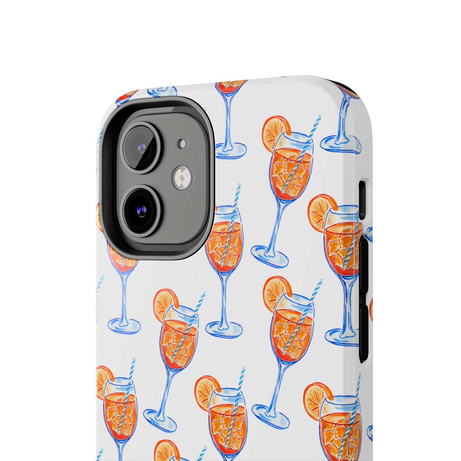 Aperol Spritz Watercolor Patterned Phone Case | Various Models