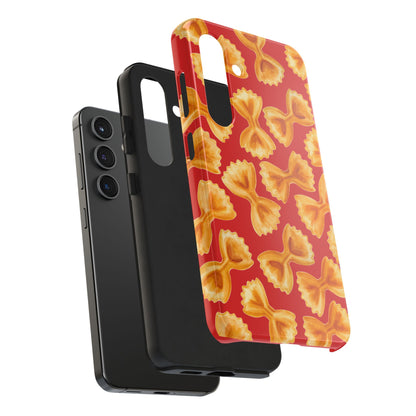 Copy of Tossed Farfalle Pasta Watercolor Illustrated Tough Phone Case | Various Models