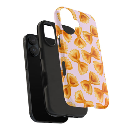 Copy of Copy of Copy of Tossed Farfalle Pasta Watercolor Illustrated Tough Phone Case | Various Models