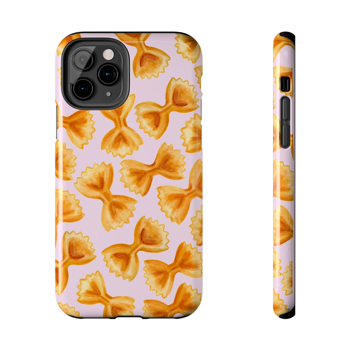 Copy of Copy of Copy of Tossed Farfalle Pasta Watercolor Illustrated Tough Phone Case | Various Models iPhone 11 Pro