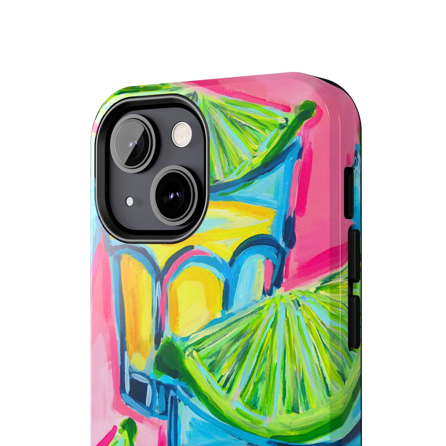 Pink Tequila Shot & Limes Acrylic Tough Phone Case | Various Models Available