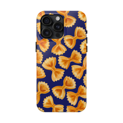 Copy of Copy of Tossed Farfalle Pasta Watercolor Illustrated Tough Phone Case | Various Models iPhone 15 Pro Max