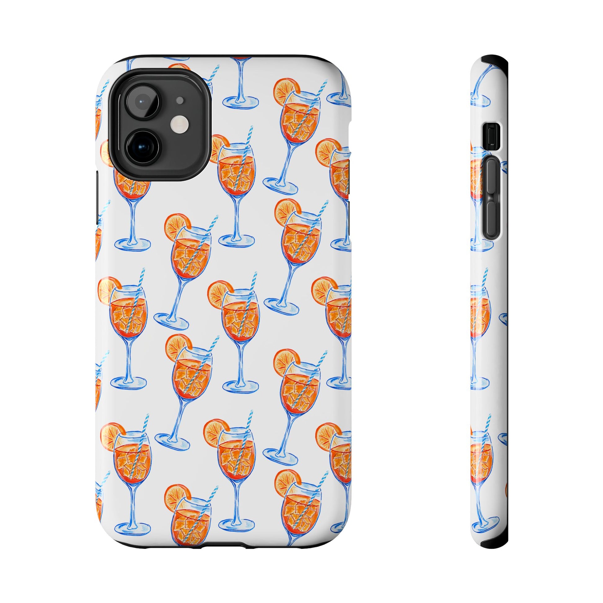 Aperol Spritz Watercolor Patterned Phone Case | Various Models iPhone 11