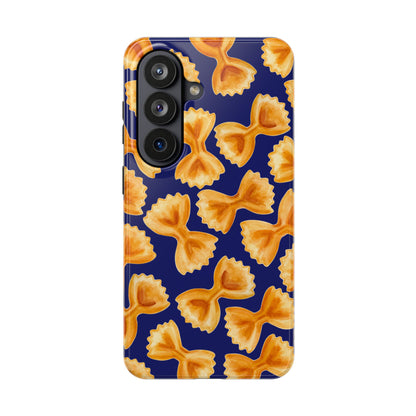 Copy of Copy of Tossed Farfalle Pasta Watercolor Illustrated Tough Phone Case | Various Models Samsung Galaxy S26