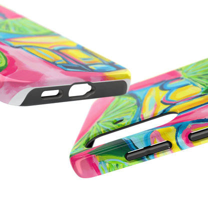 Pink Tequila Shot & Limes Acrylic Tough Phone Case | Various Models Available