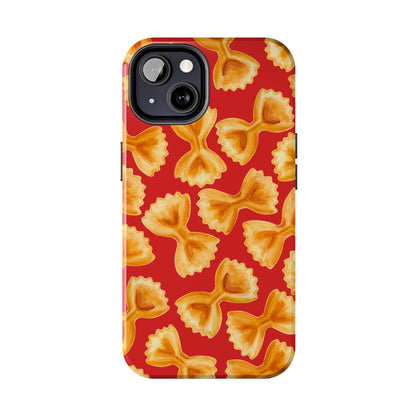 Copy of Tossed Farfalle Pasta Watercolor Illustrated Tough Phone Case | Various Models