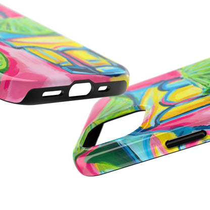 Pink Tequila Shot & Limes Acrylic Tough Phone Case | Various Models Available
