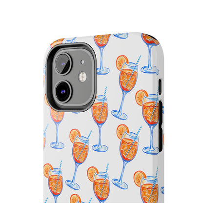 Aperol Spritz Watercolor Patterned Phone Case | Various Models